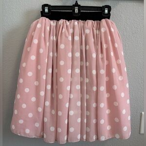 Taylor Joelle Minnie Mouse Sweetheart Polka Dot Women’s Skirt Size Small